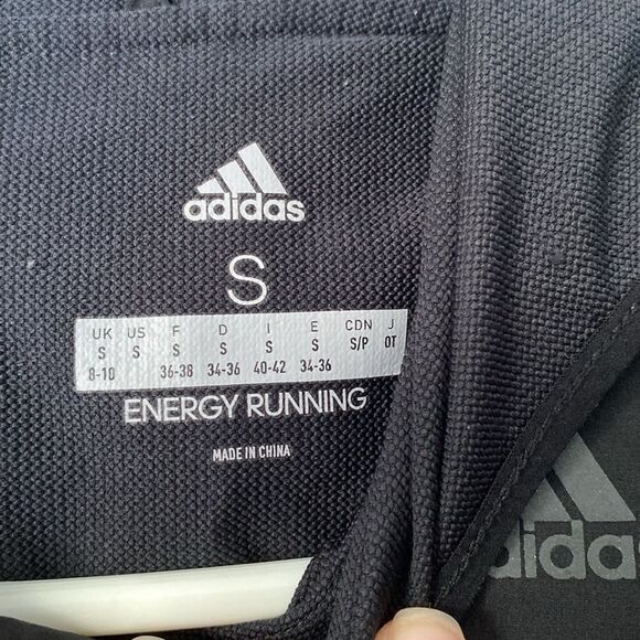 Adidas Black Response Full Zip Lightweight Jacket Size Small - Picture 7 of 8